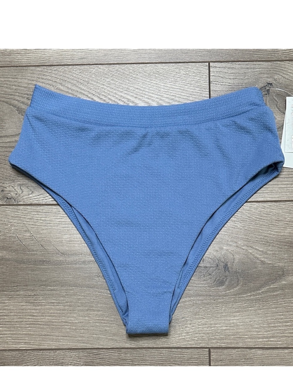 Raisins High Waist Cheeky Bikini Swim Bottoms Blue Size Medium